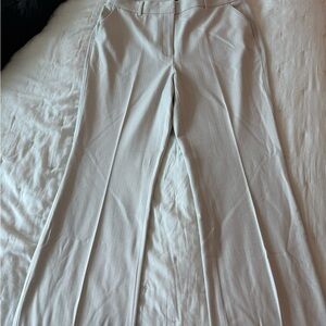 White House Black Market Cream Dress (Boot Cut) Pants